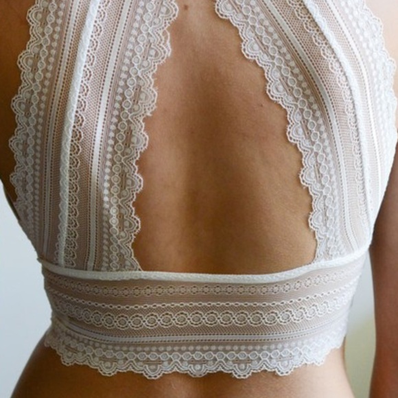 ⚠CLOSEOUT⚠ "Lovely in Lace" White Lace Bralette - Picture 3 of 4